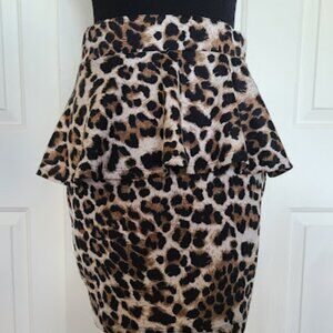 Y2K Bebe 2b Animal Print Skirt AND Top Never Worn Size Small